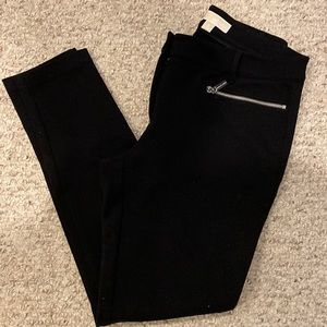 Michael Kors Straight Leg Stretch Black Pant
